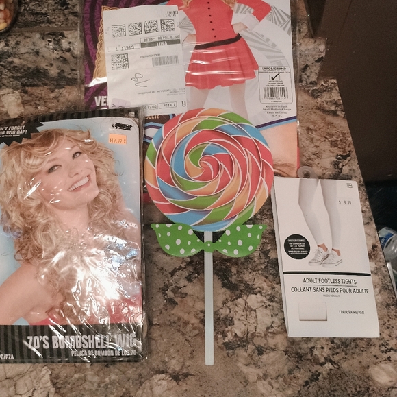 Willy Wonka Veruca Salt Dress Adult Large Deluxe Costume With Accessories - Picture 6 of 6